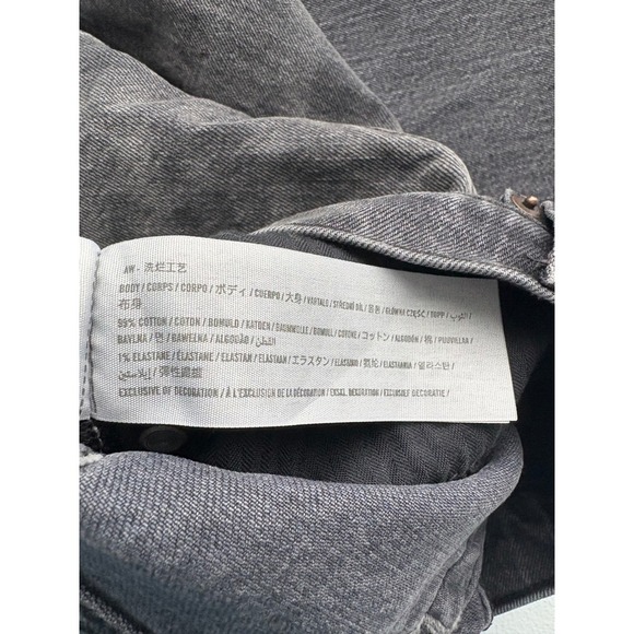 Abercrombie & Fitch The '90s Straight Ultra High Rise Black Wash Jeans - Picture 4 of 4